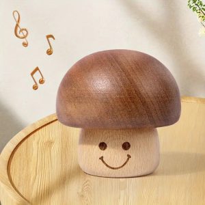 Mushroom Wooden Music Box