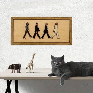 Beatles Abbey Road Wooden Wall Art