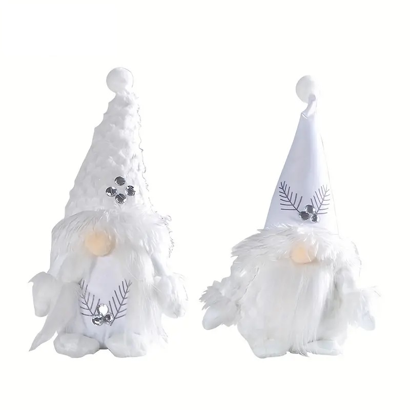 3D Cute White Gnome