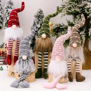 Needle Christmas Plush Woven Gnome