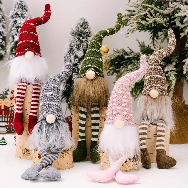 Needle Christmas Plush Woven Gnome