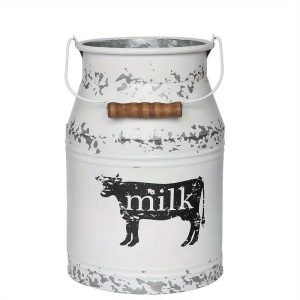 Rustic French Metal Flower Vase