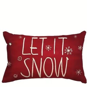let it snow pillow cover