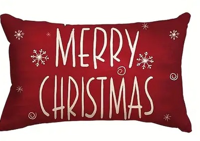 Merry Christmas Pillow Cover