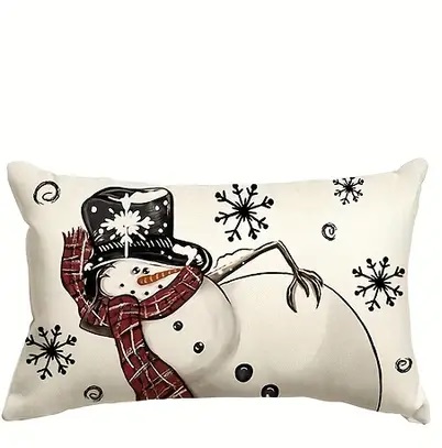 christmas pillow snowman
