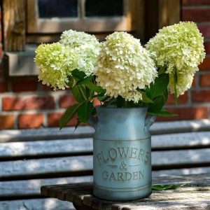 vintage vase galvanized blue