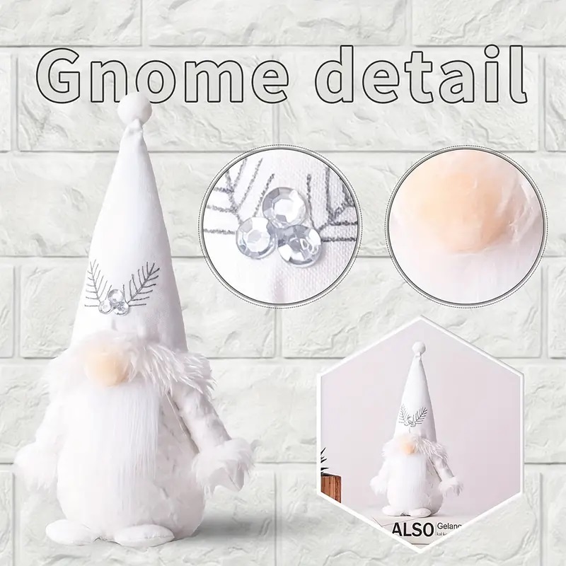 3D Cute White Gnome - Image 5