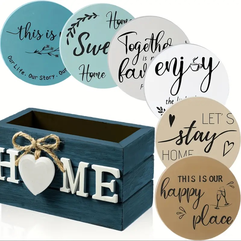 Dark Blue Coaster Set