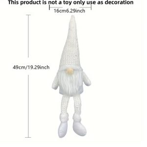 long legged gnome white