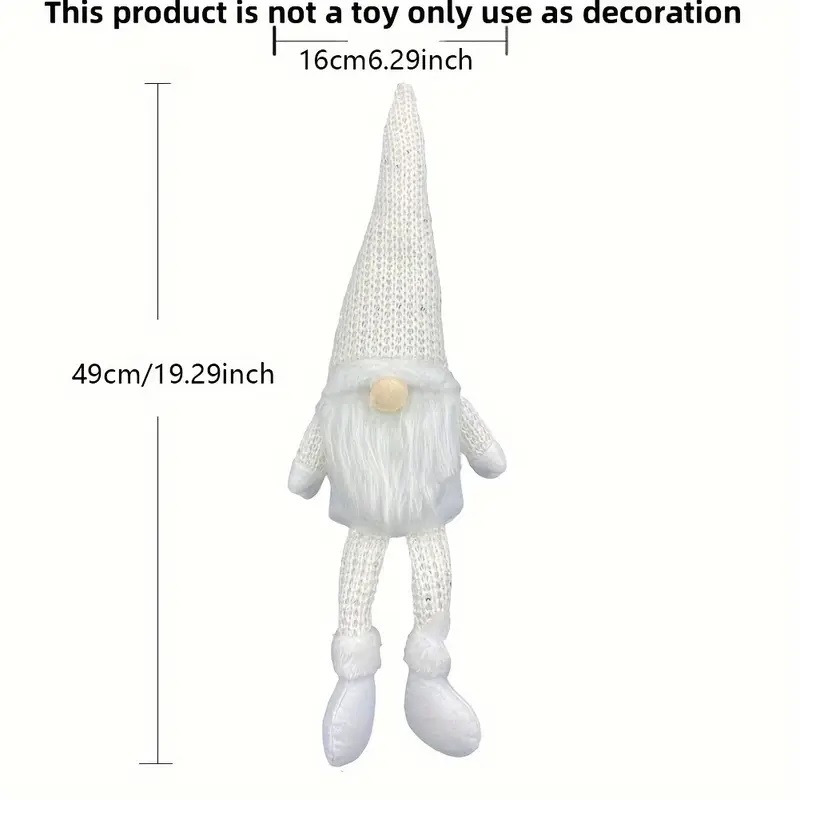 long legged gnome white