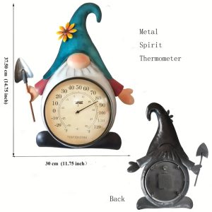metal gnome thermometer