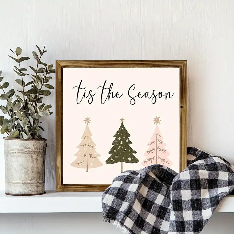 tis the season framed sign