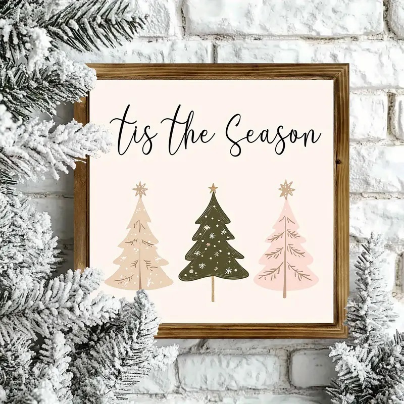 tis the season framed sign