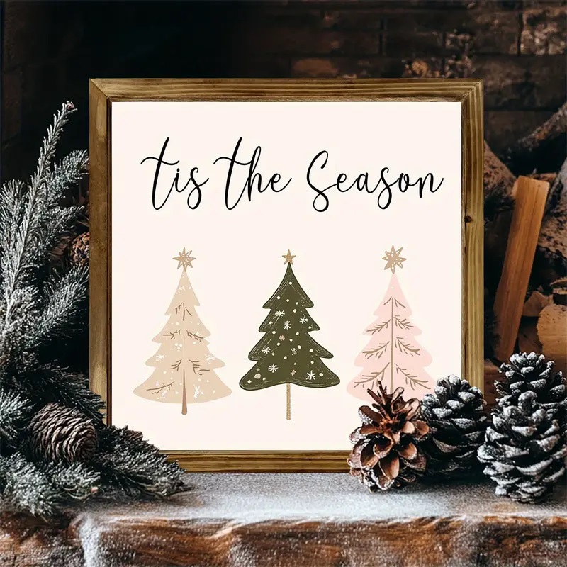 tis the season framed sign