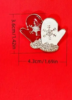 Mittens Brooch