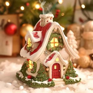 Christmas house incense burner