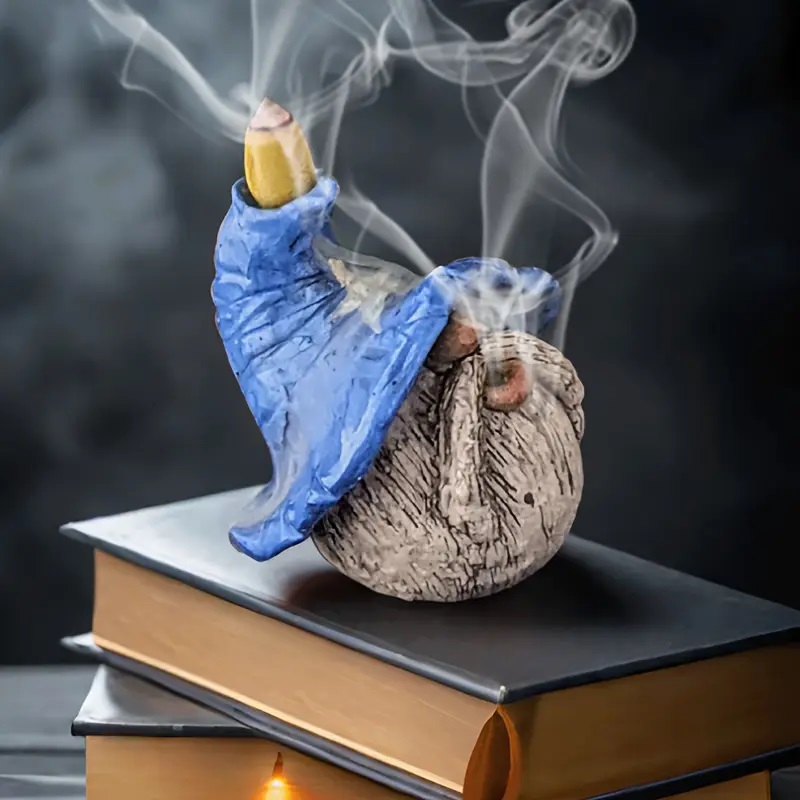 gnome blue incense burner