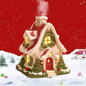 Christmas Cottage Incense Burner
