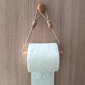 Rustic Hemp Rope Toilet Paper Holder