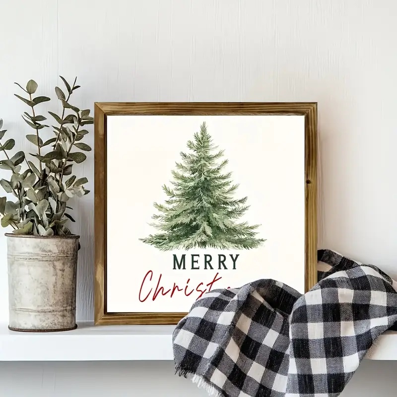 Merry Christmas Wooden Sign