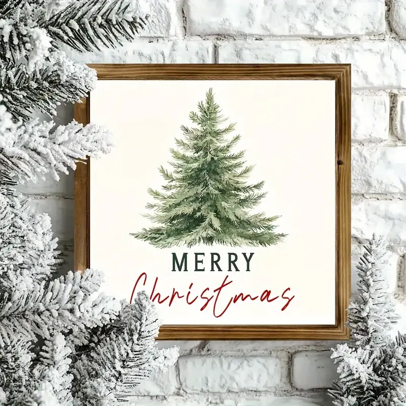 Merry Christmas Wooden Sign