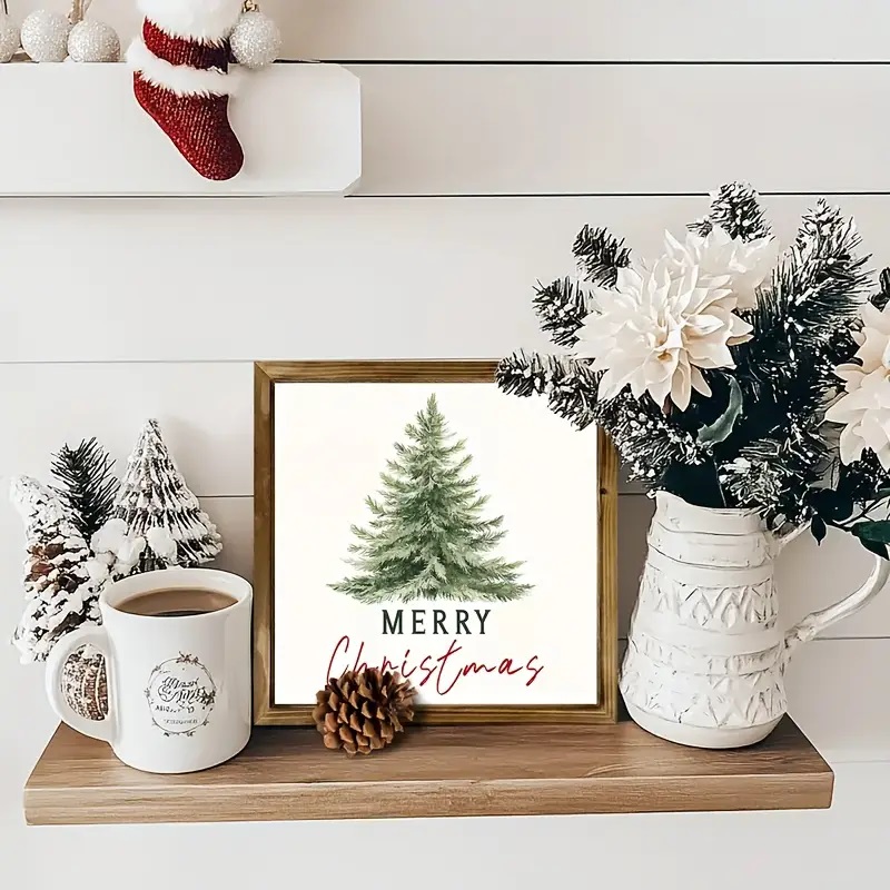 Rustic Christmas Wooden Sign - Image 11