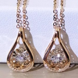 18k plated waterdrop pendant