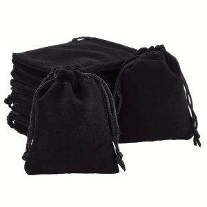 black jewelery pouches