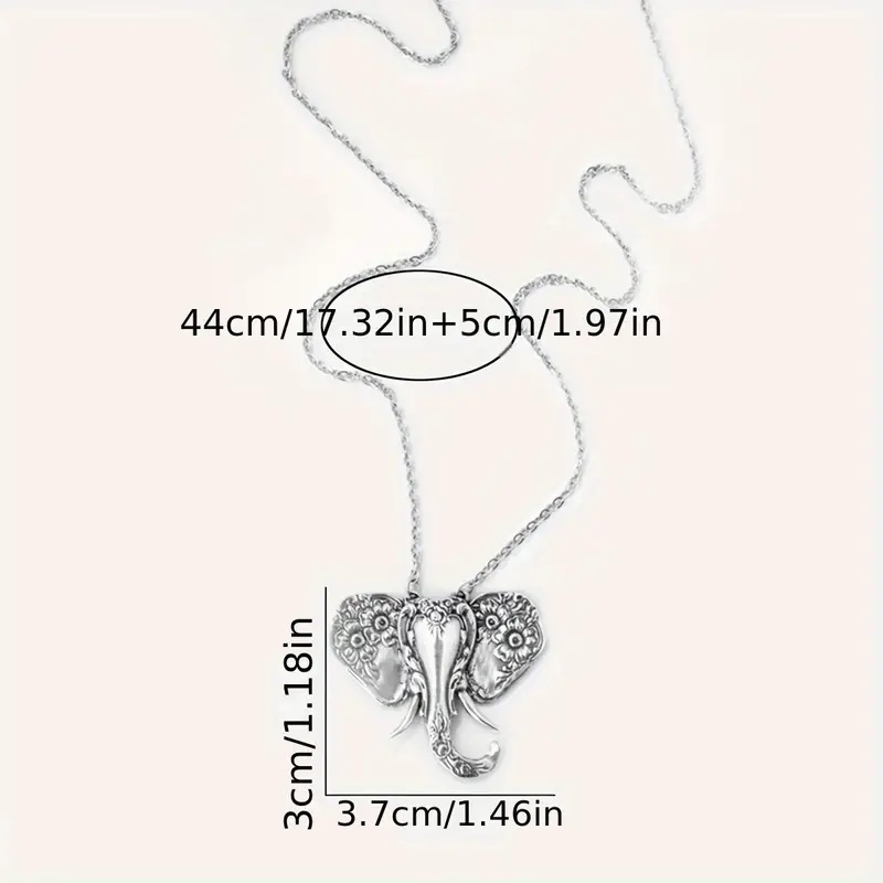 mens elephant necklace