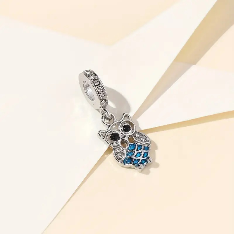 vibrant owl charm