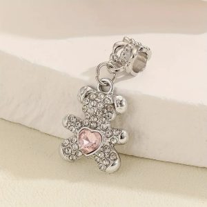 bear charm pink