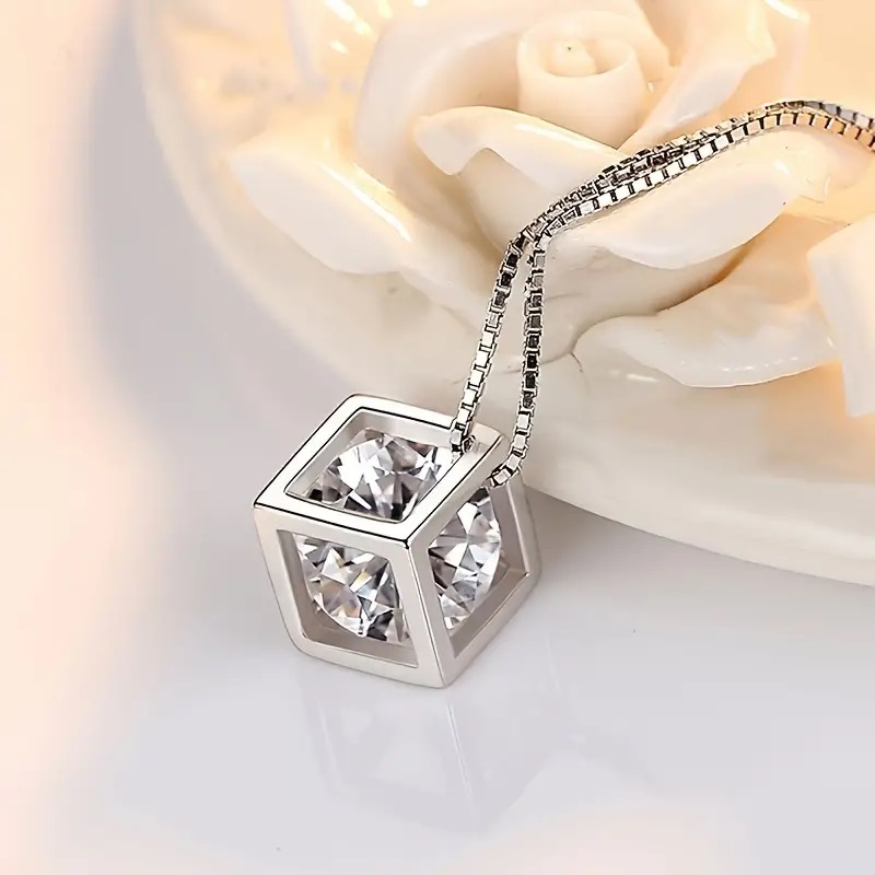 hallow cube pendant