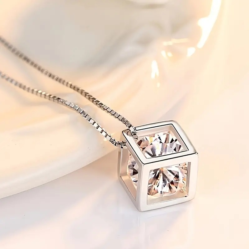 hallow cube pendant