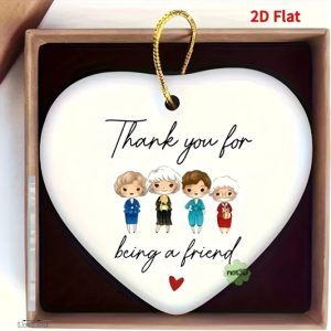 Heart Ornament - Thank you for being a friend