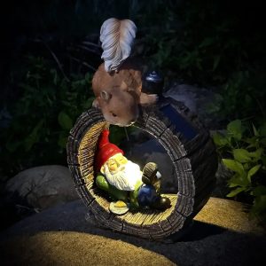solar powered squirrel and gome