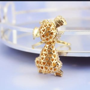 spotted dog keychain