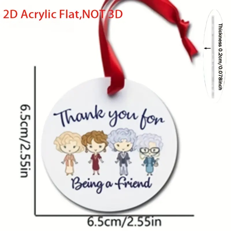 Thank you for being a friend ornament