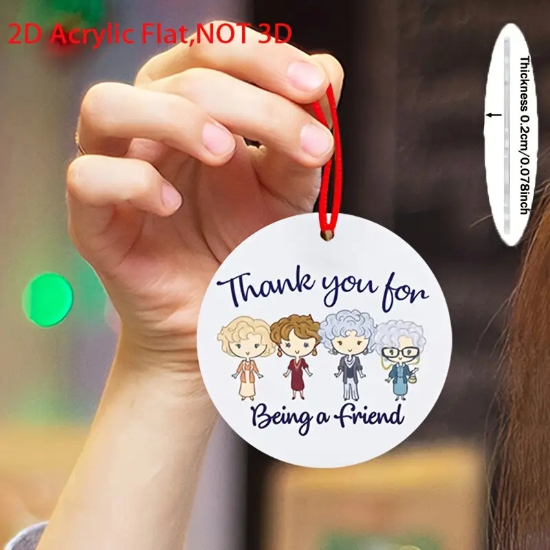Thank you for being a friend ornament