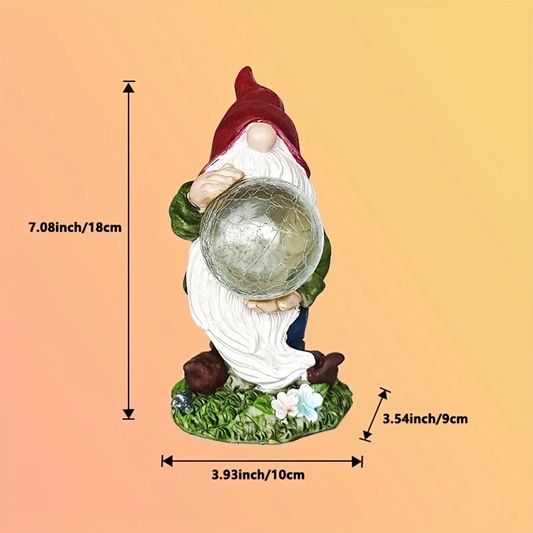 gnome solar crackle ball front
