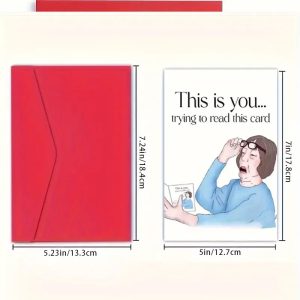 Trying to read birthday card