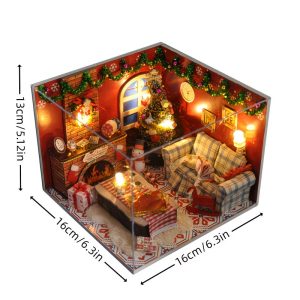 cozy Christmas house model