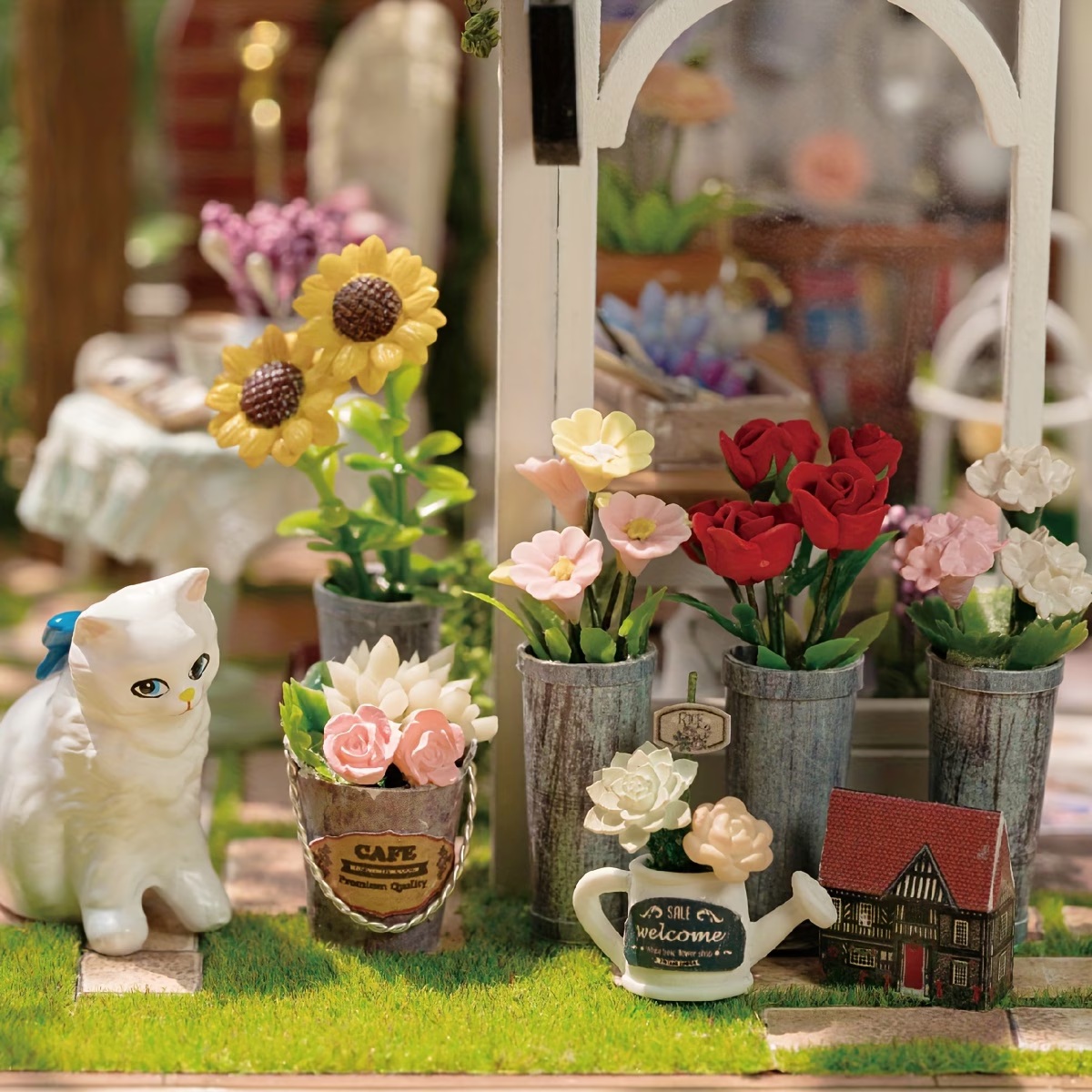 Hand Assembled Garden House Decor - Image 4