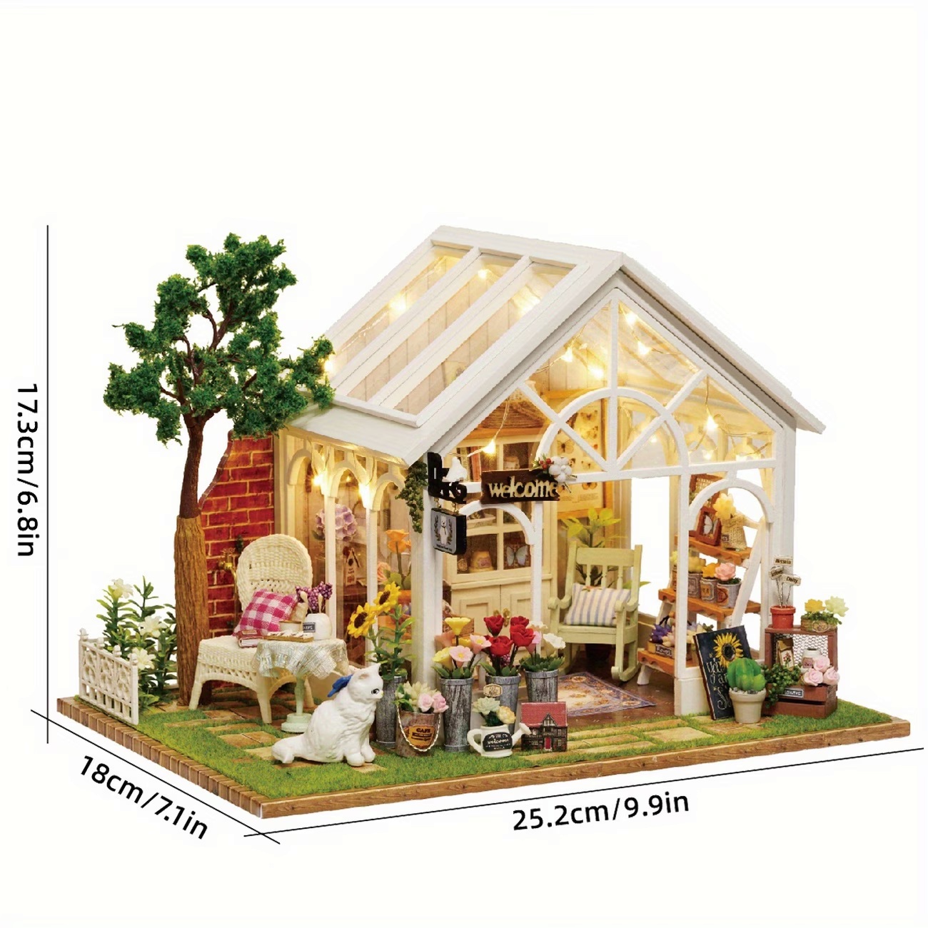 Hand Assembled Garden House Decor - Image 5