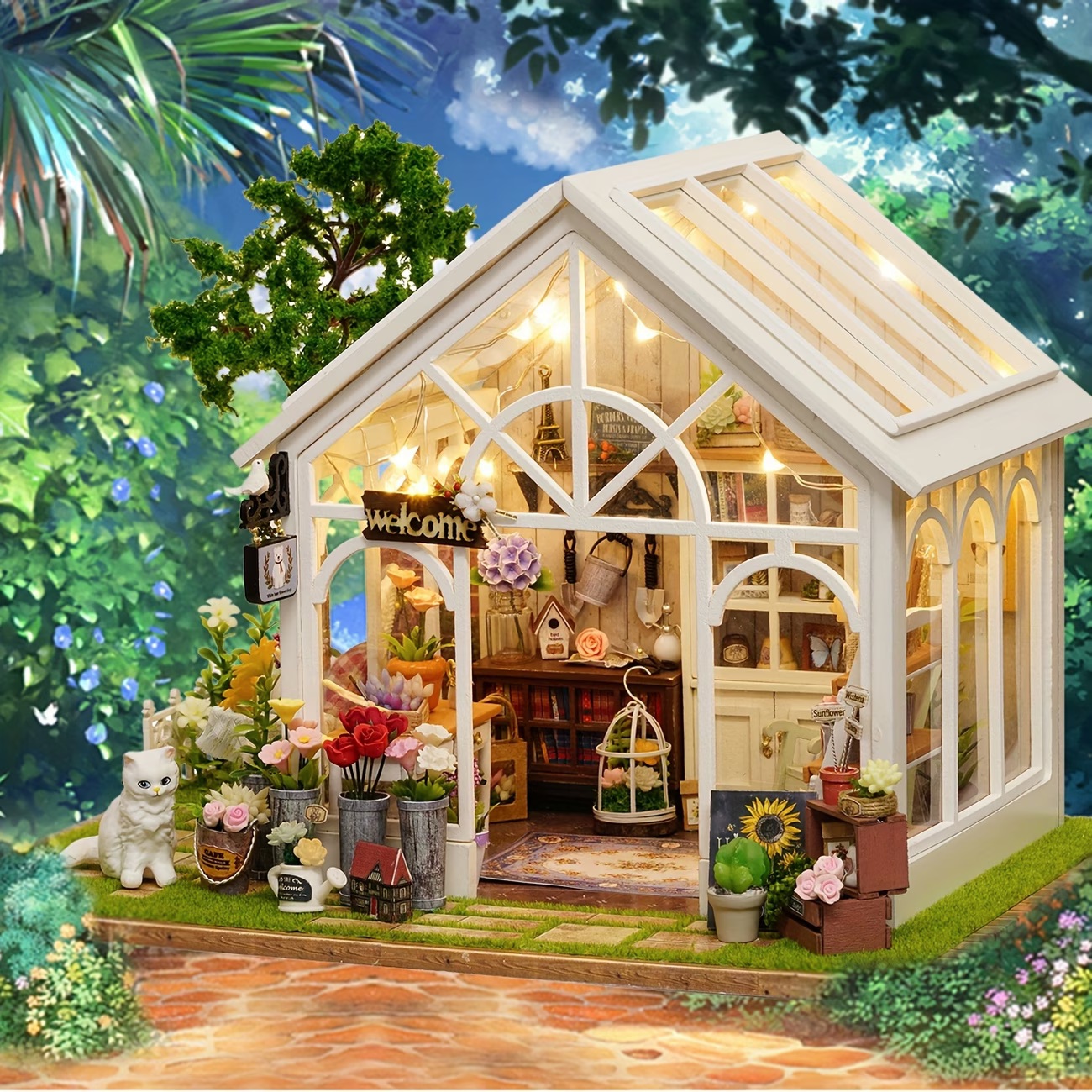 Hand Assembled Garden House Decor - Image 6