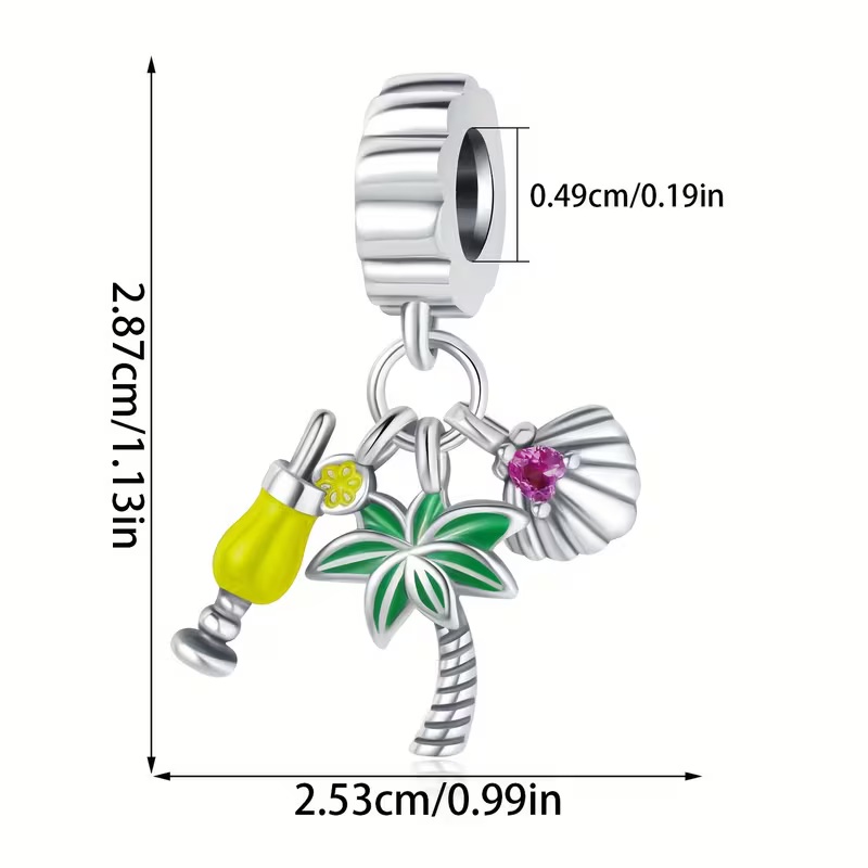 coconut tree charm