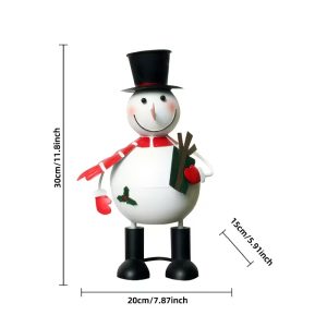 metal snowman decor
