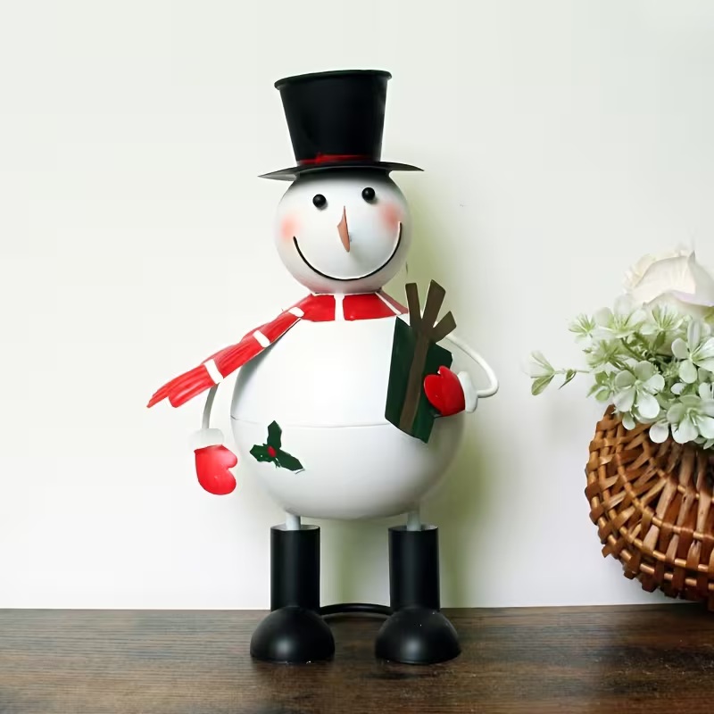 metal snowman decor