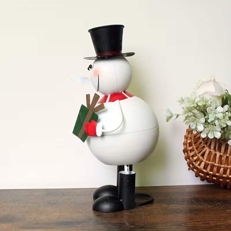 metal snowman decor