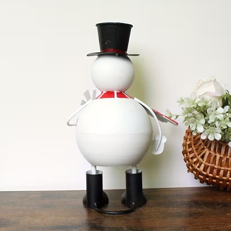 metal snowman decor