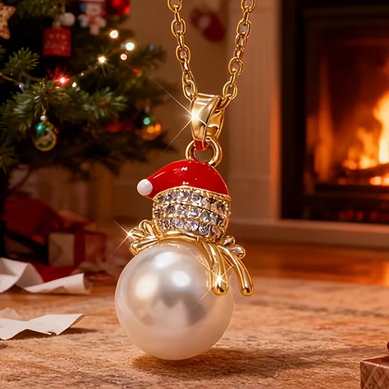 Red Hat Pearl Snowman